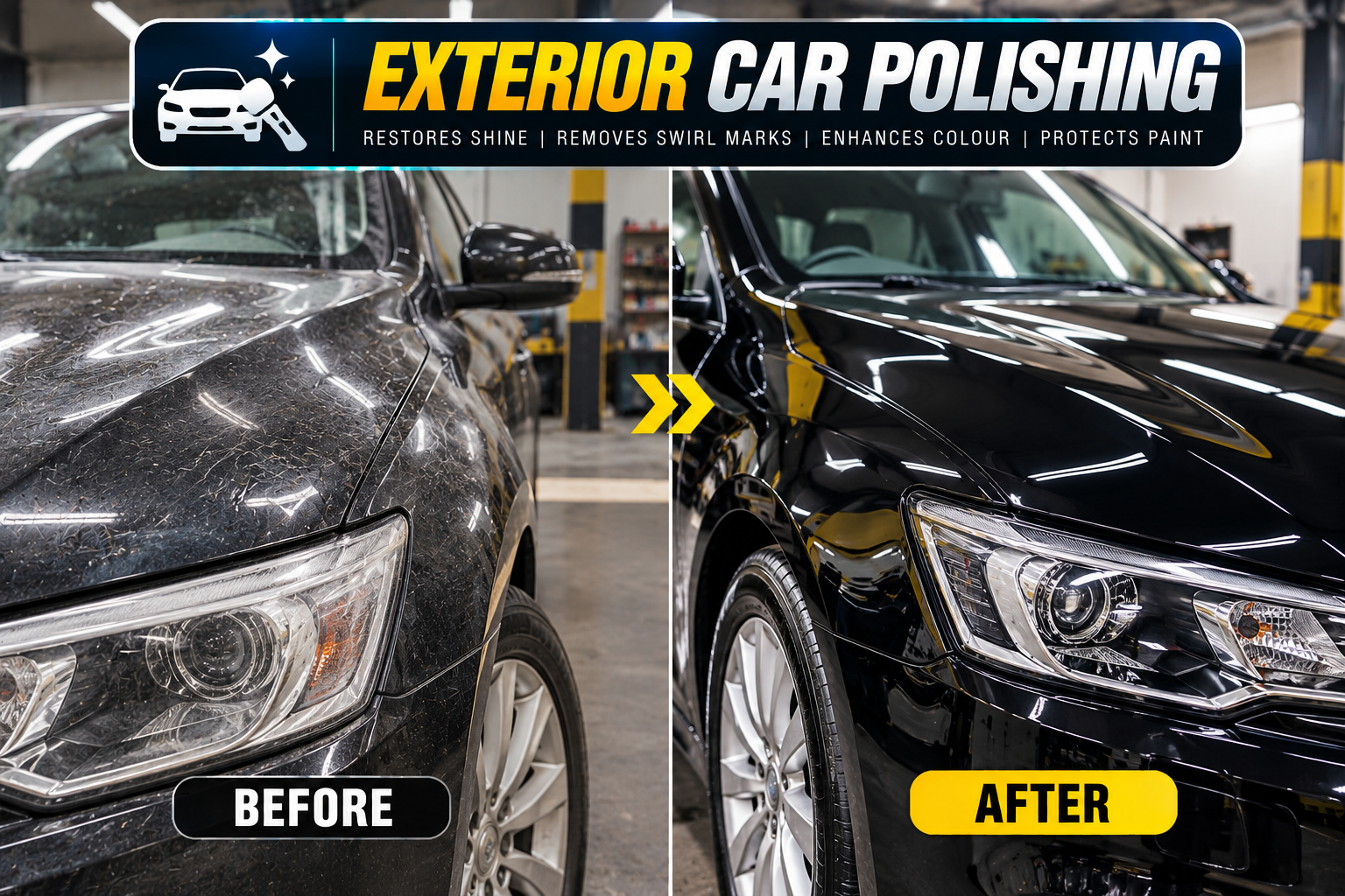 Exterior Car Polishing_ Dull to Glossy